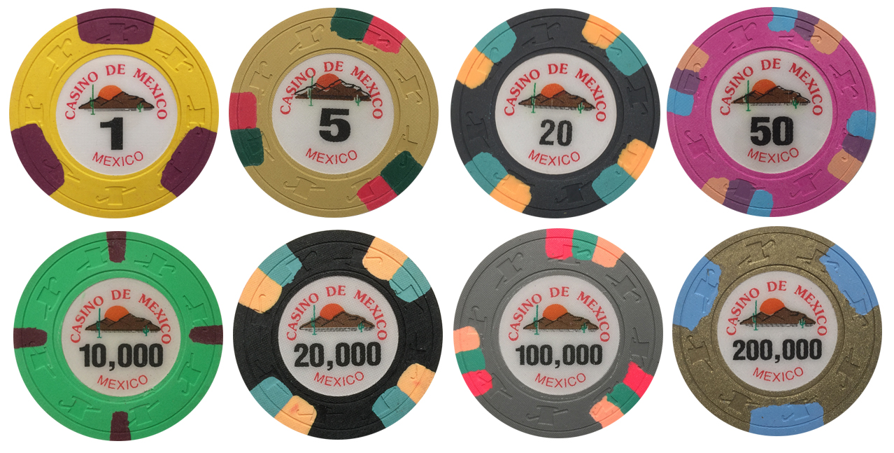 Used casino poker chips